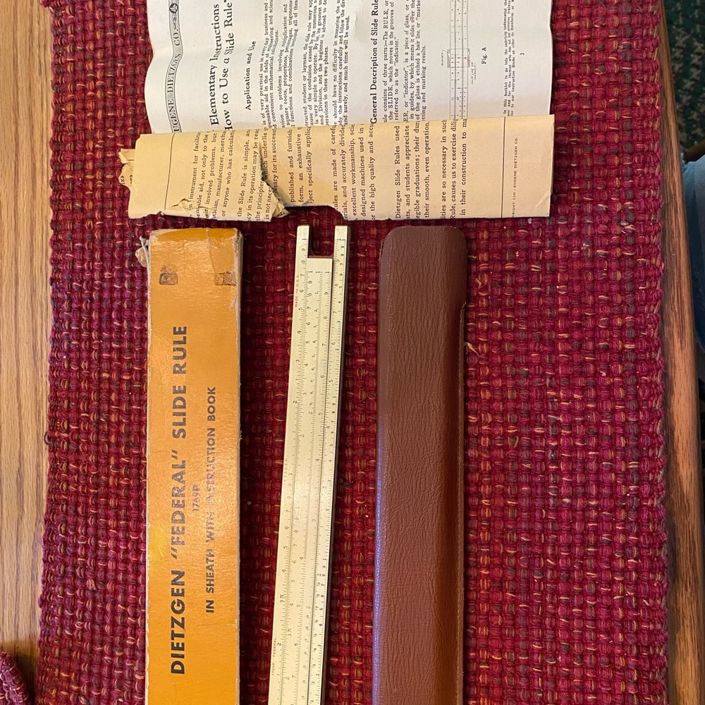 Dietzgen “Federal” Slide Rule
